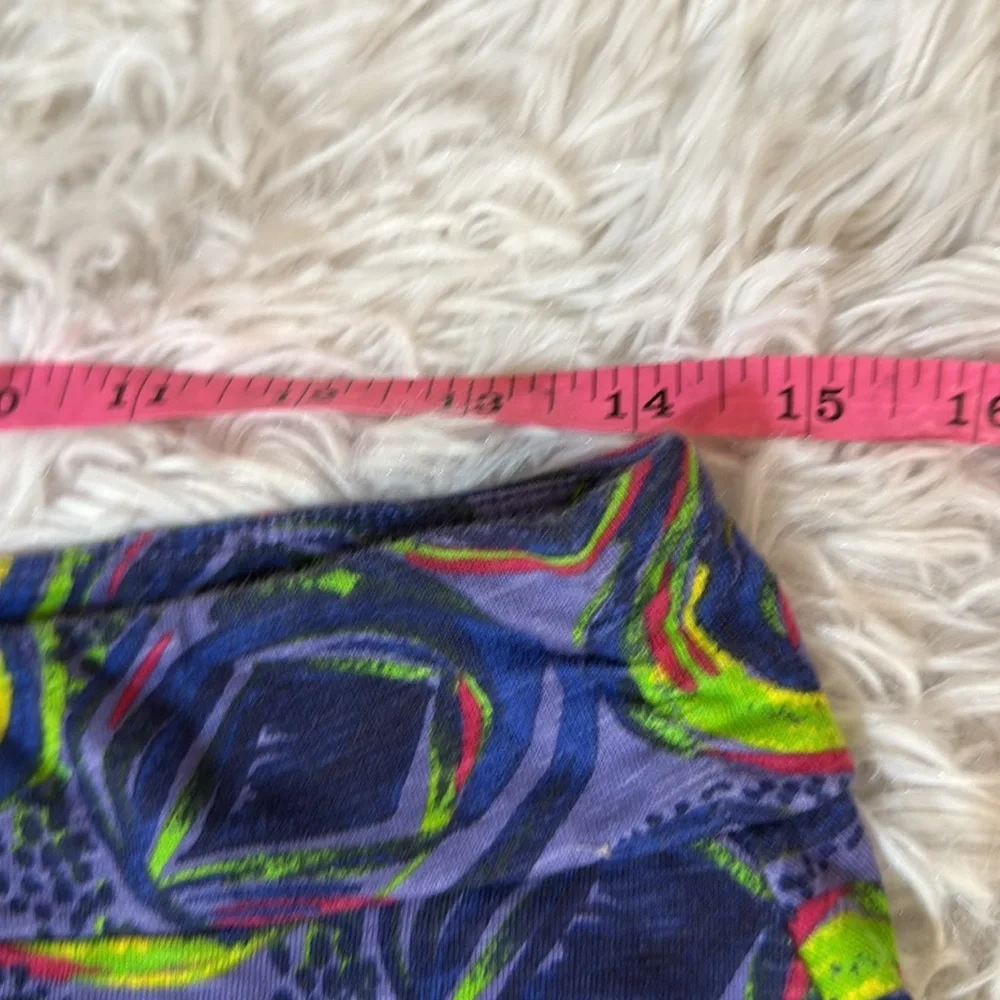 REI Skirt Womens Size Mediu Aldervale Knit Active Blue Multi Color Chambray MED